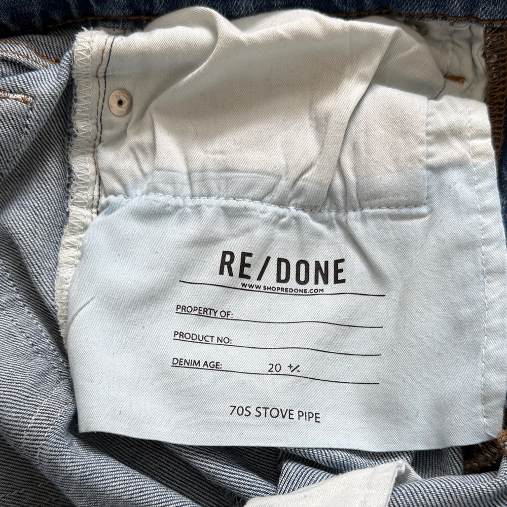 Re/Done Light Blue Denim Jeans